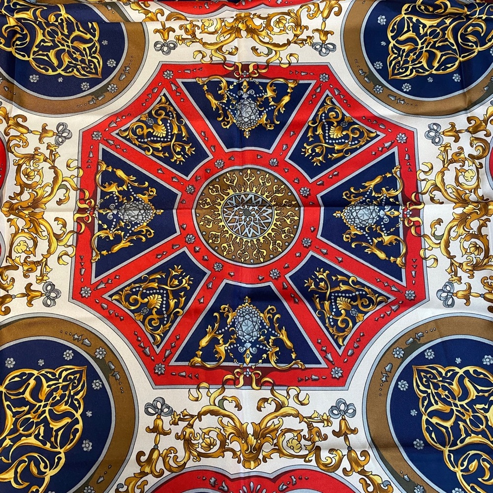 Hermès large silk scarf